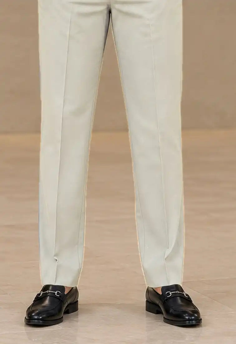 Warm Beige Formal Straight Fit Pant