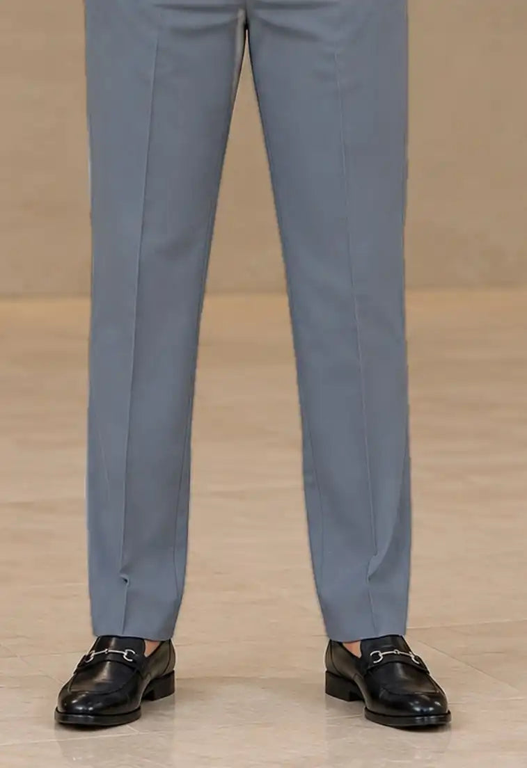 Dark Slate Navy Formal Straight Fit Pant