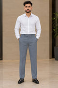Dark Slate Navy Formal Straight Fit Pant