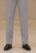 Mauve Grey Formal Straight Fit Pant