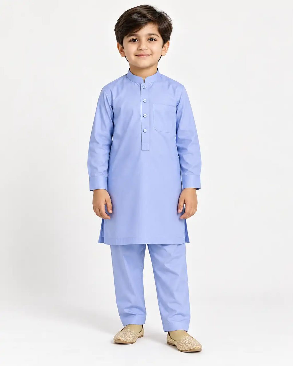Kids Purple Kurta Pajama