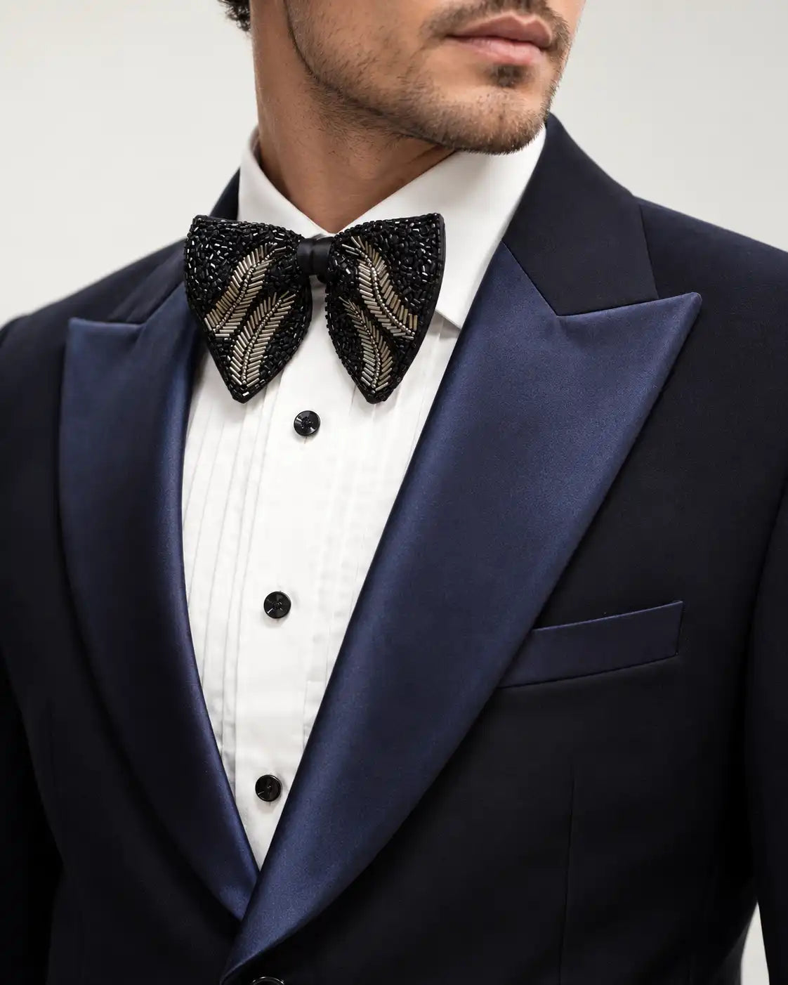 Plain Blue Tuxedo