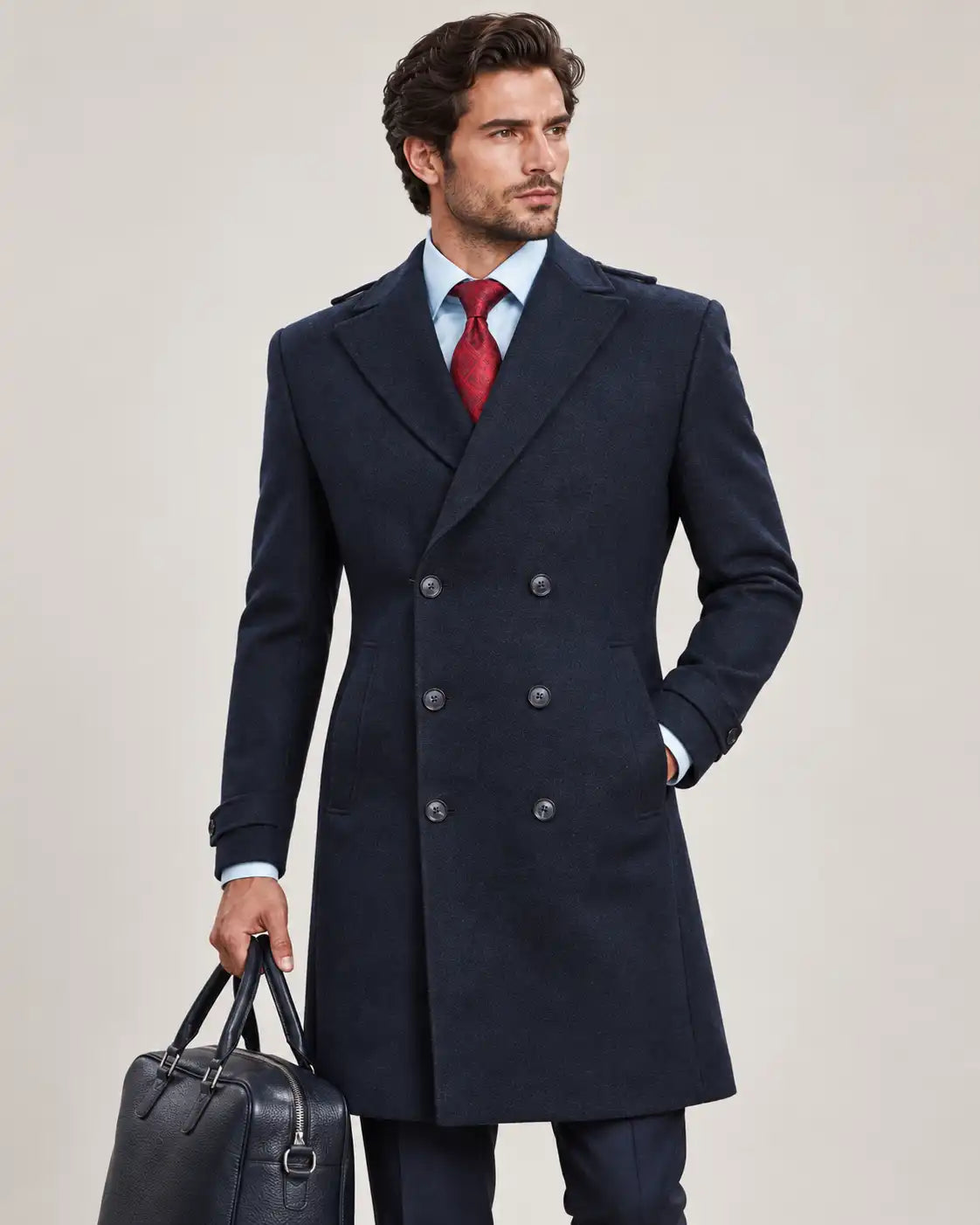 Navy Long Coat