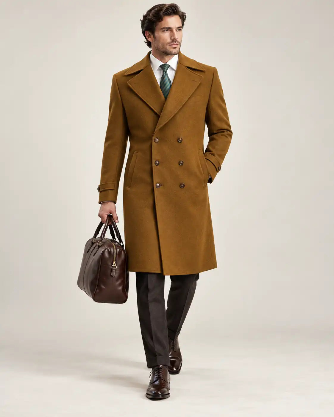Dark Mustard Long Coat