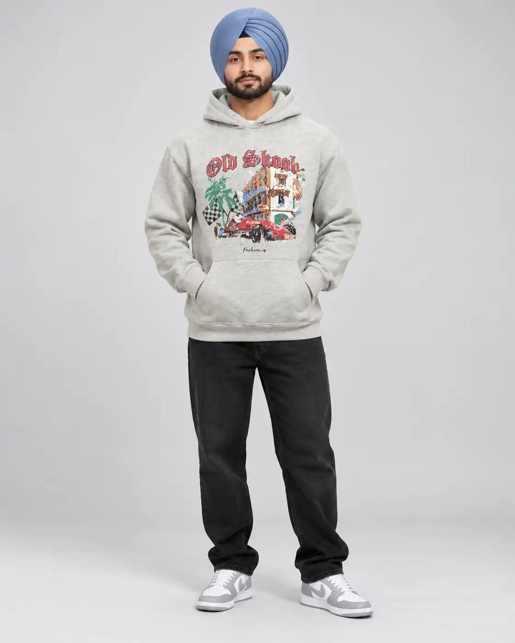 Old Skool Hoodie Grey