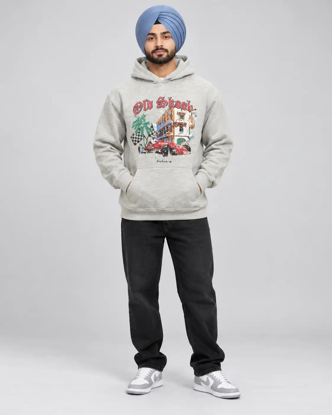 Old Skool Hoodie Grey