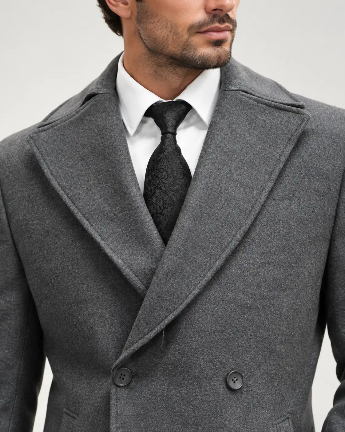 Grey Mustard Long Coat