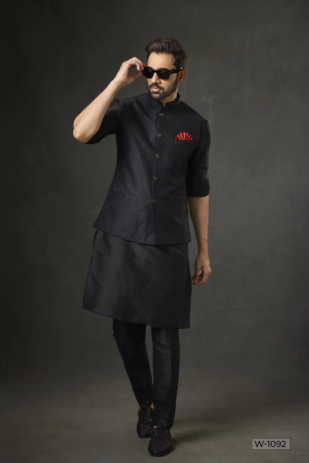 Kurta Pajama & Vest - W1092