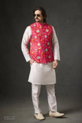 Kurta Pajama & Vest - W-1070