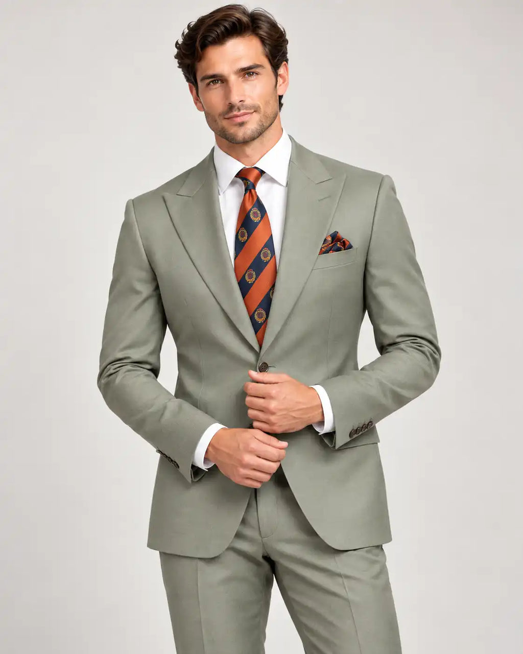 Light Green 2-Piece Coat Pant