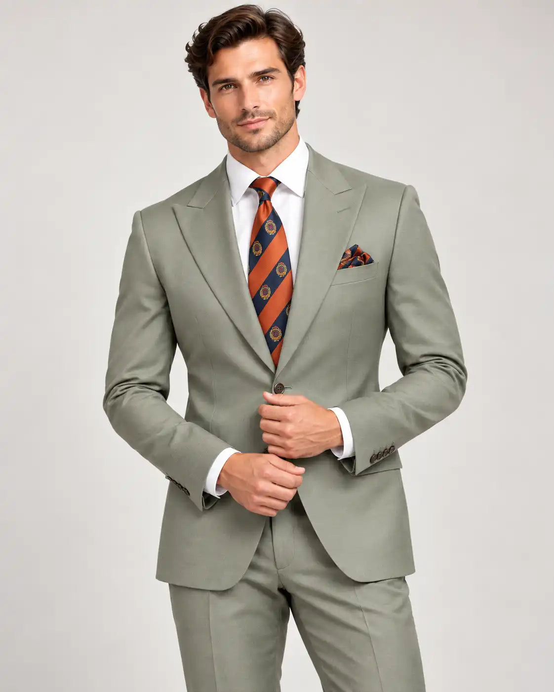 Light Green 2-Piece Coat Pant