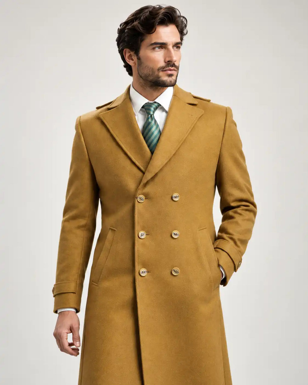 Light Mustard Long Coat