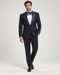 Plain Blue Tuxedo