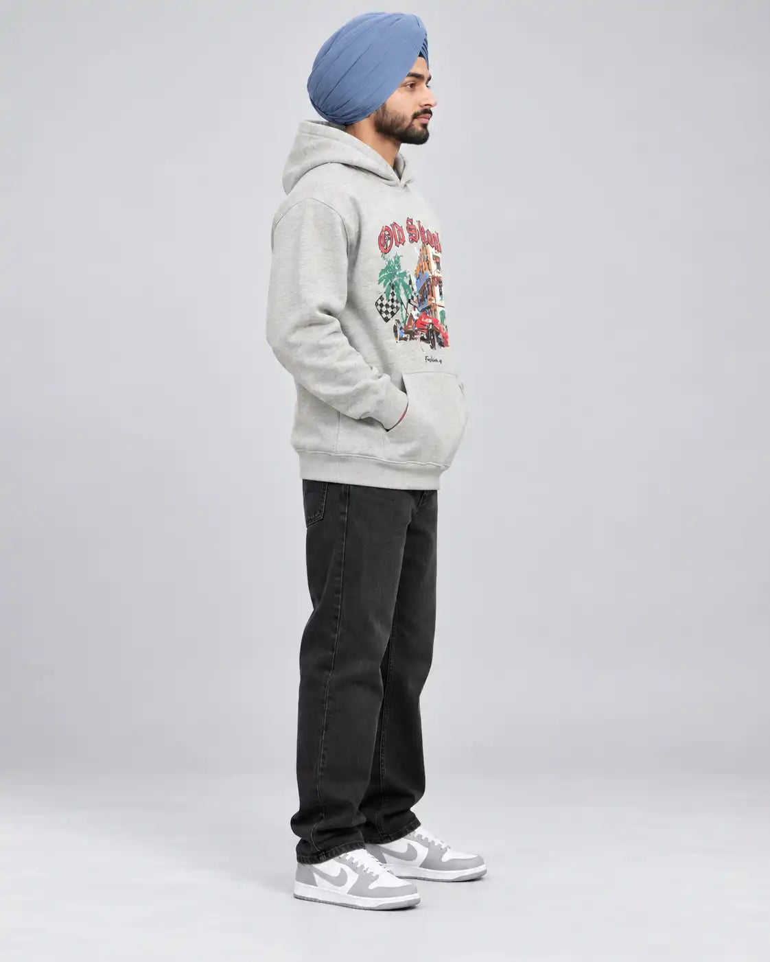 Old Skool Hoodie Grey