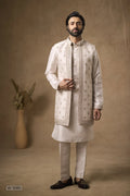 Kurta Pajama & Vest - W-1080