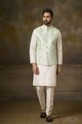 Kurta Pajama & Vest - W-1067