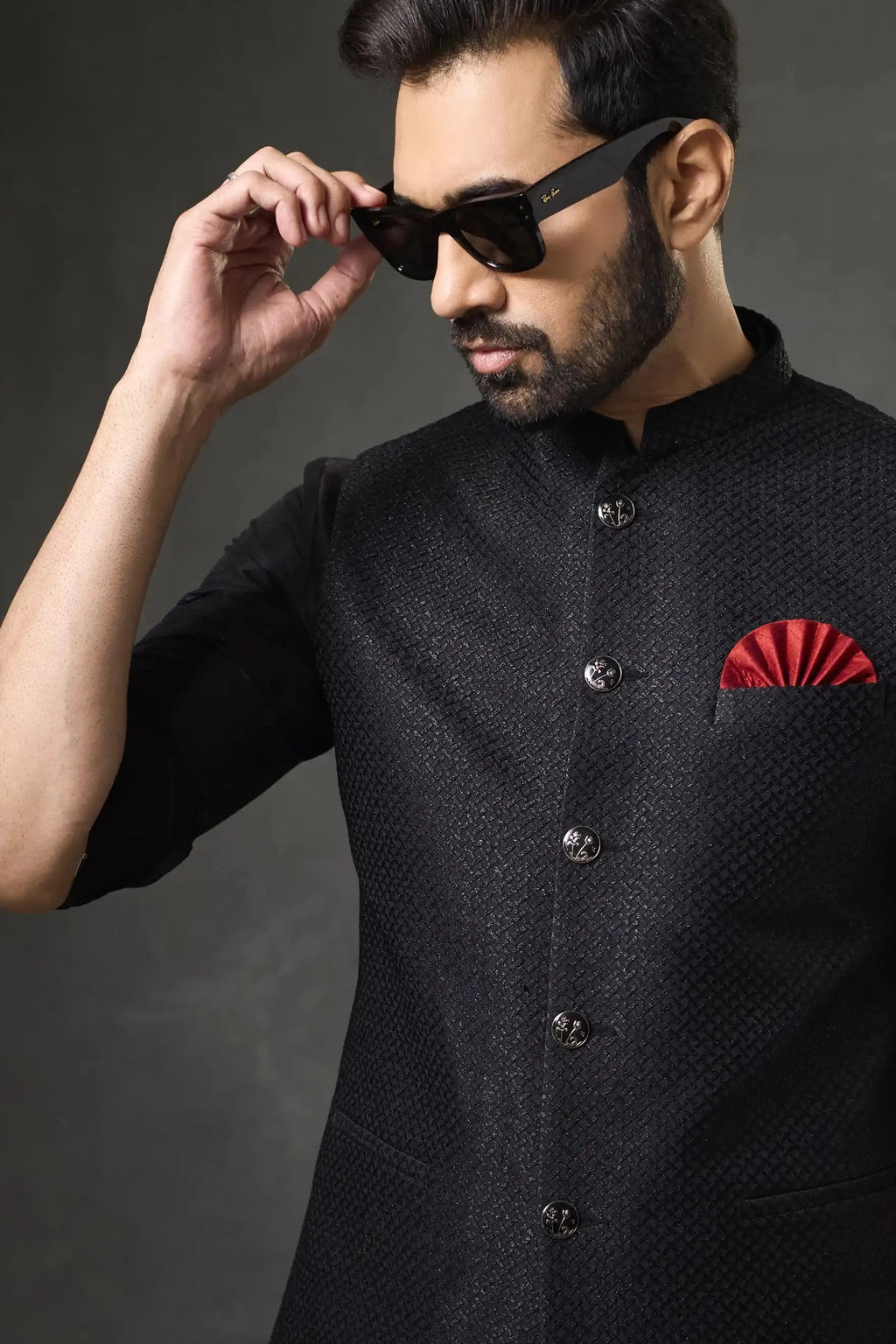 Kurta Pajama & Vest - W1092