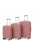 Dusty Rose 3 Piece Set Suitcase