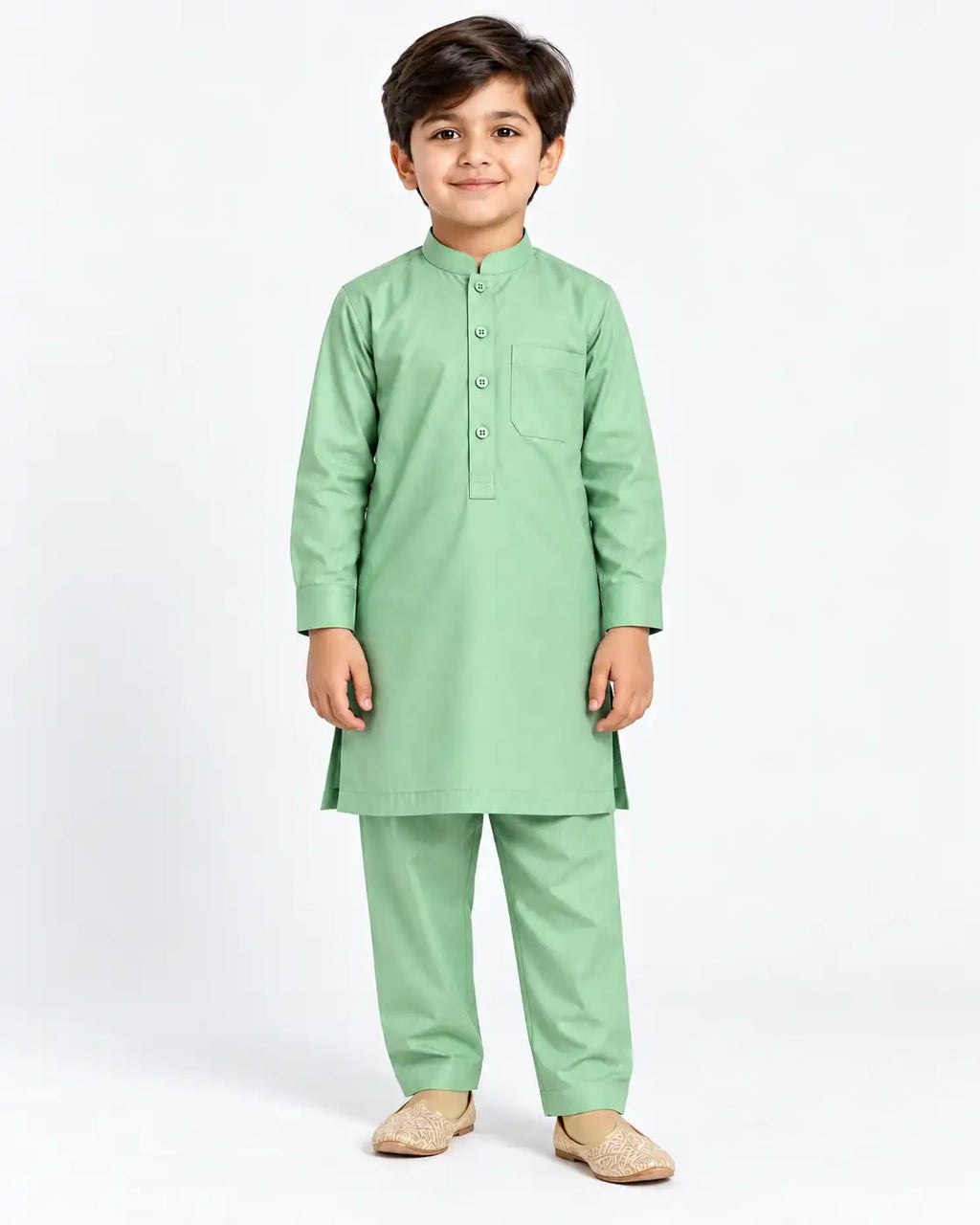 Kids Pista Kurta Pajama