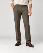 Brown Green Formal Straight Fit Pant