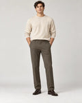 Brown Green Formal Straight Fit Pant