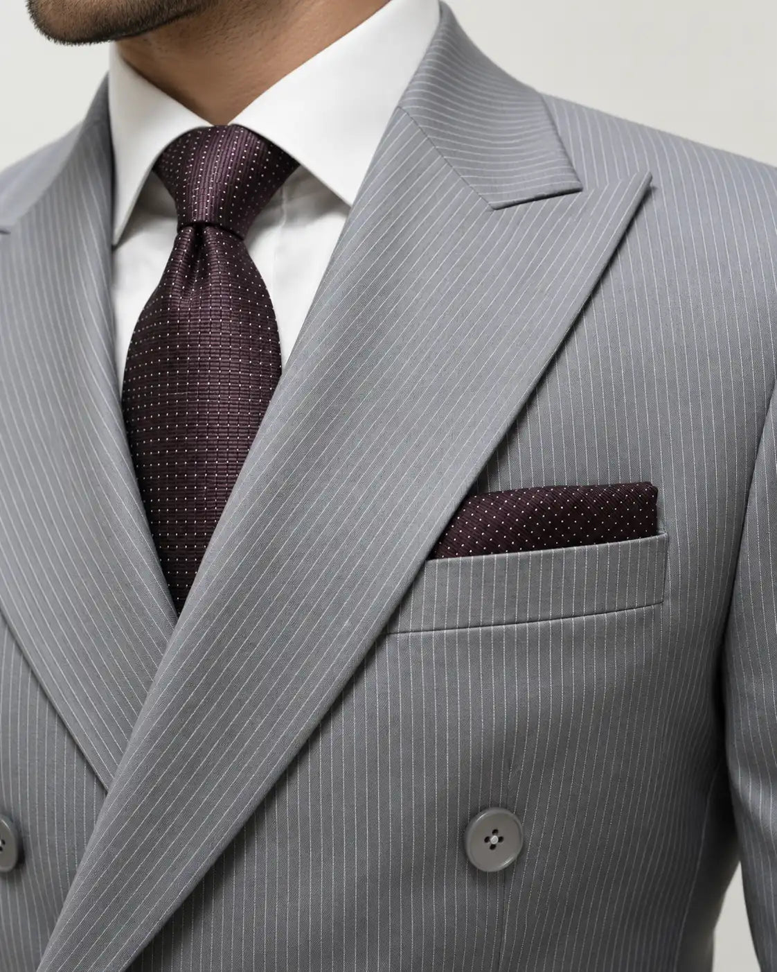 Grey Lining 2-Piece Coat Pant