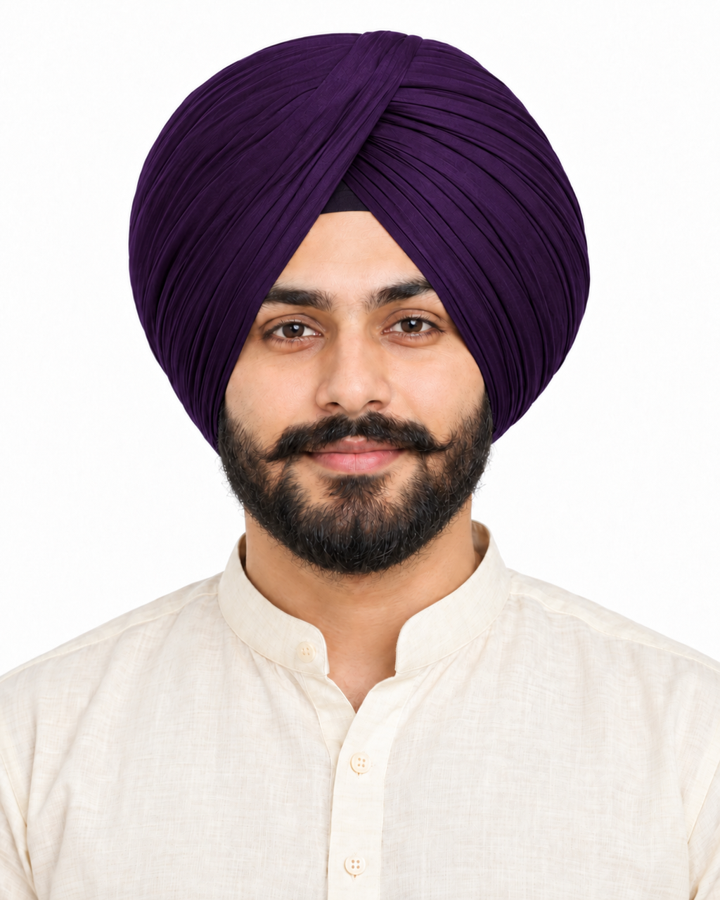 Full Voil Purple Turban