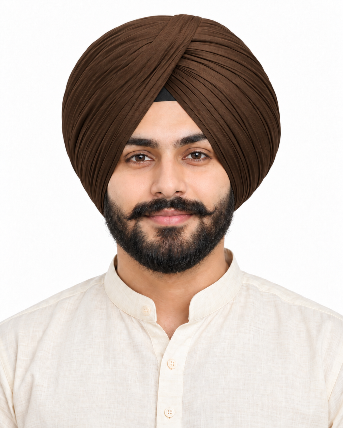 Full Voil Natural & Earthy  Shades Turban