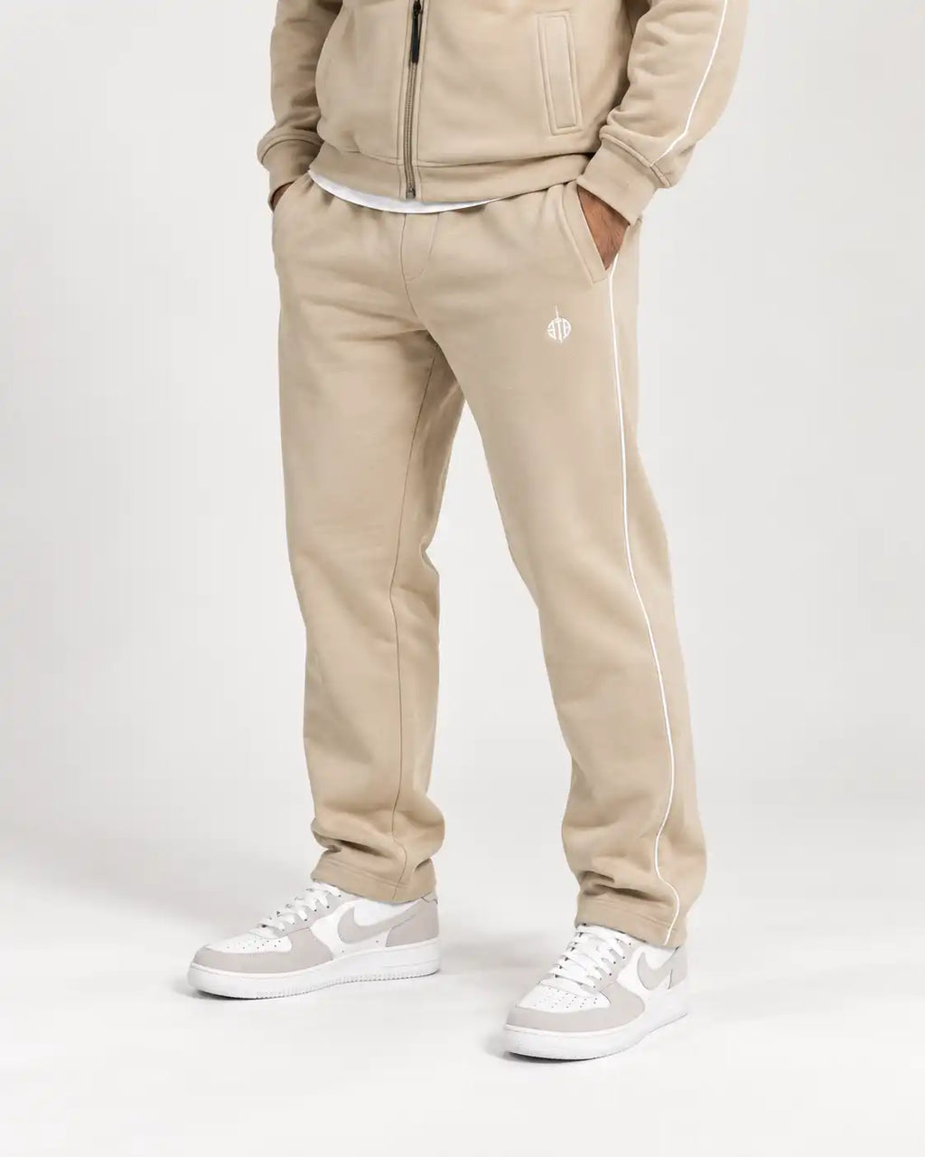 Beige Track Suit