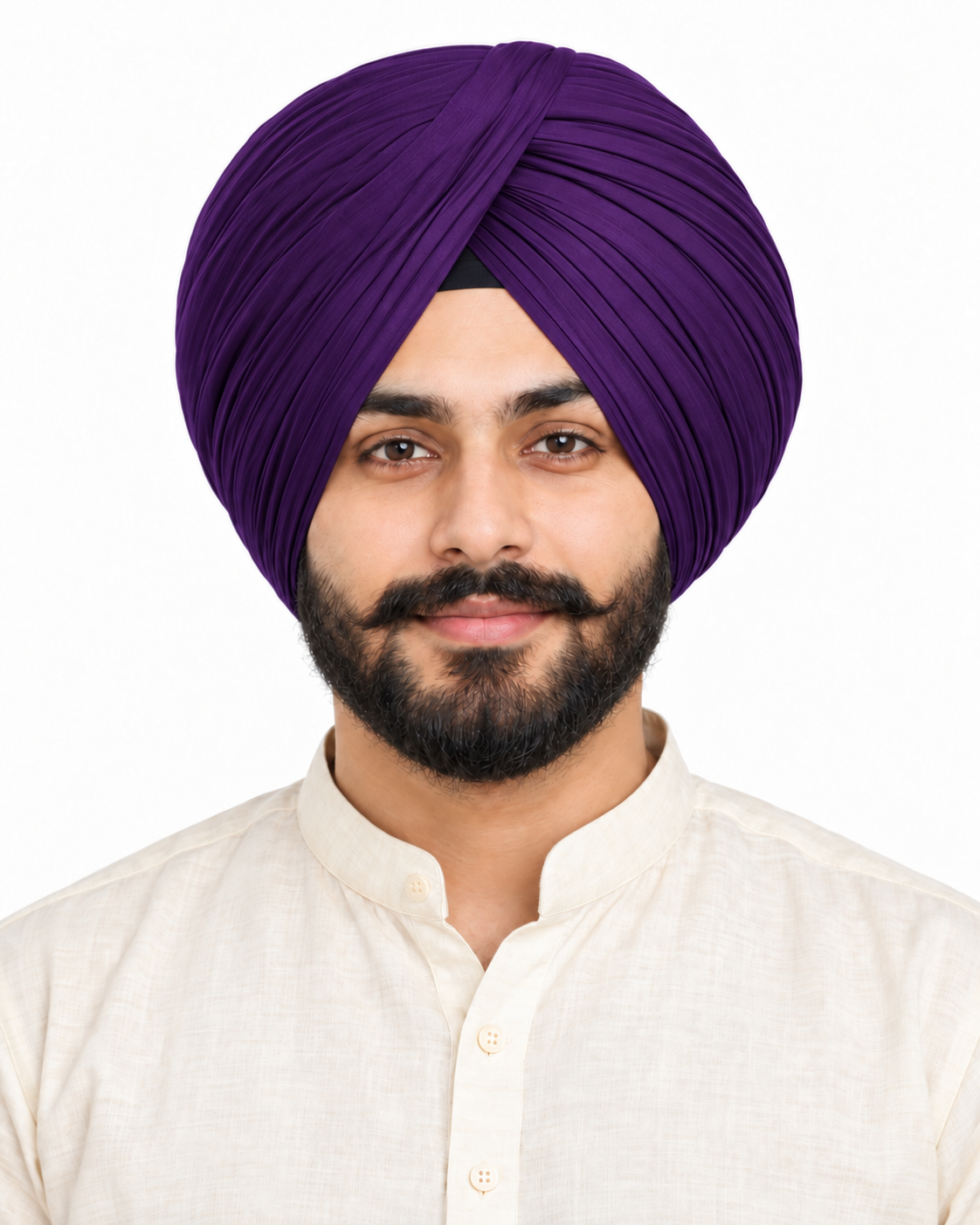 Full Voil Purple Turban