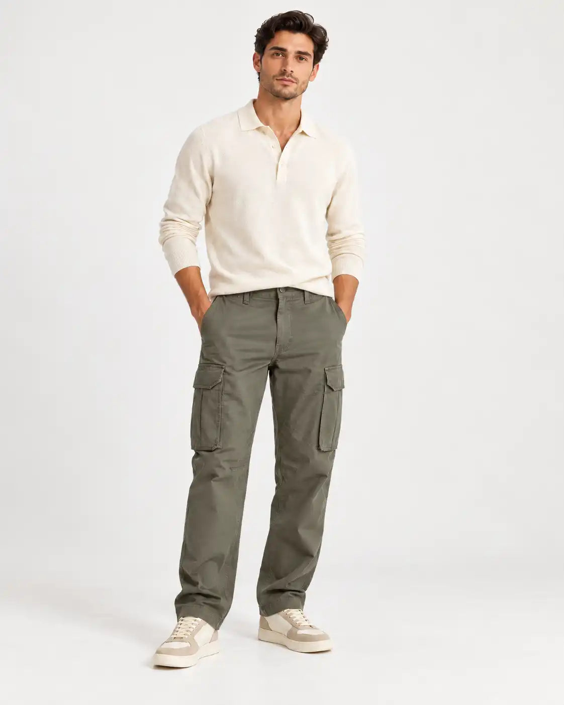 Grey Cargo Pant