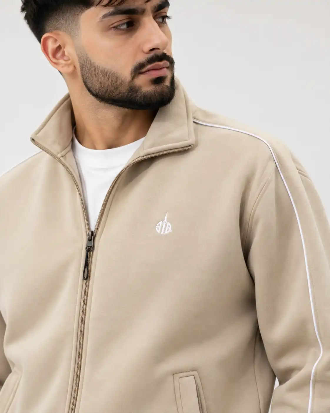 Beige Track Suit