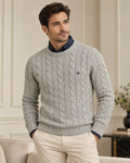 Grey Round Neck Sweater