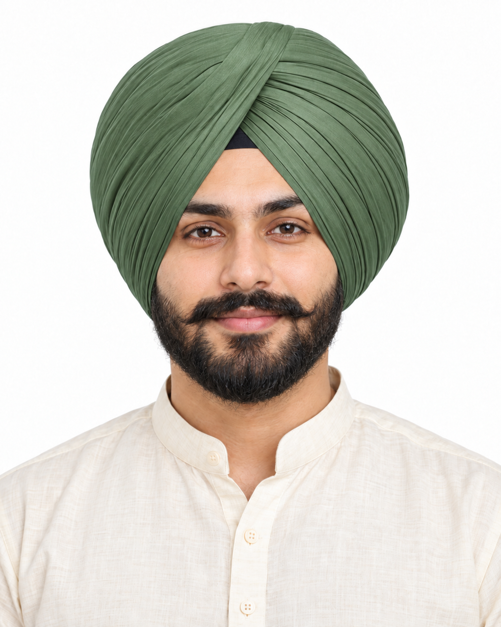 Full Voil Green Turban