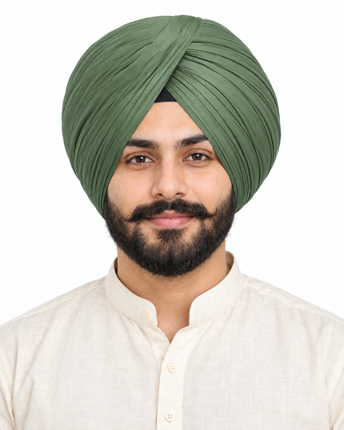 Full Voil Green Turban
