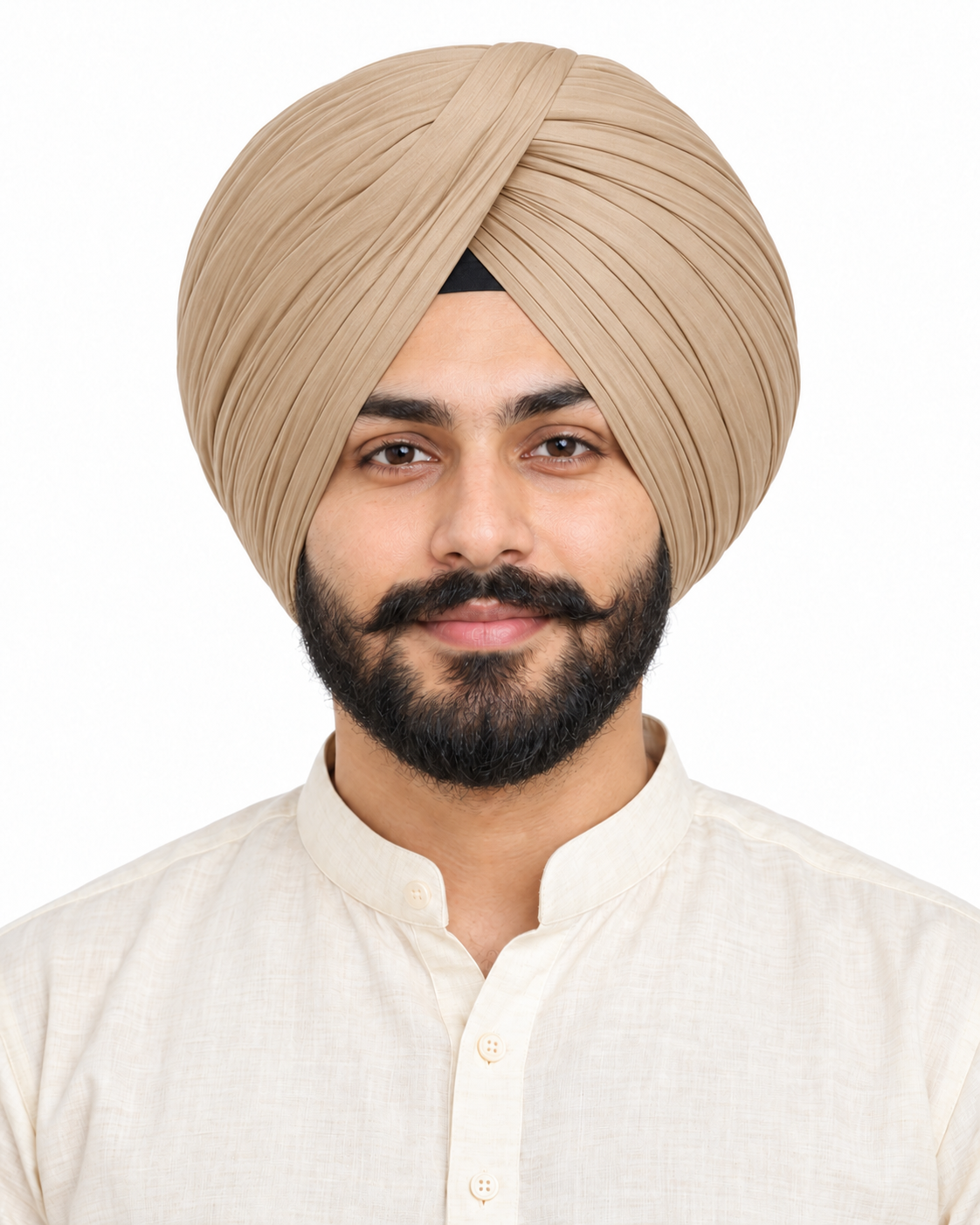 Full Voil Natural & Earthy  Shades Turban