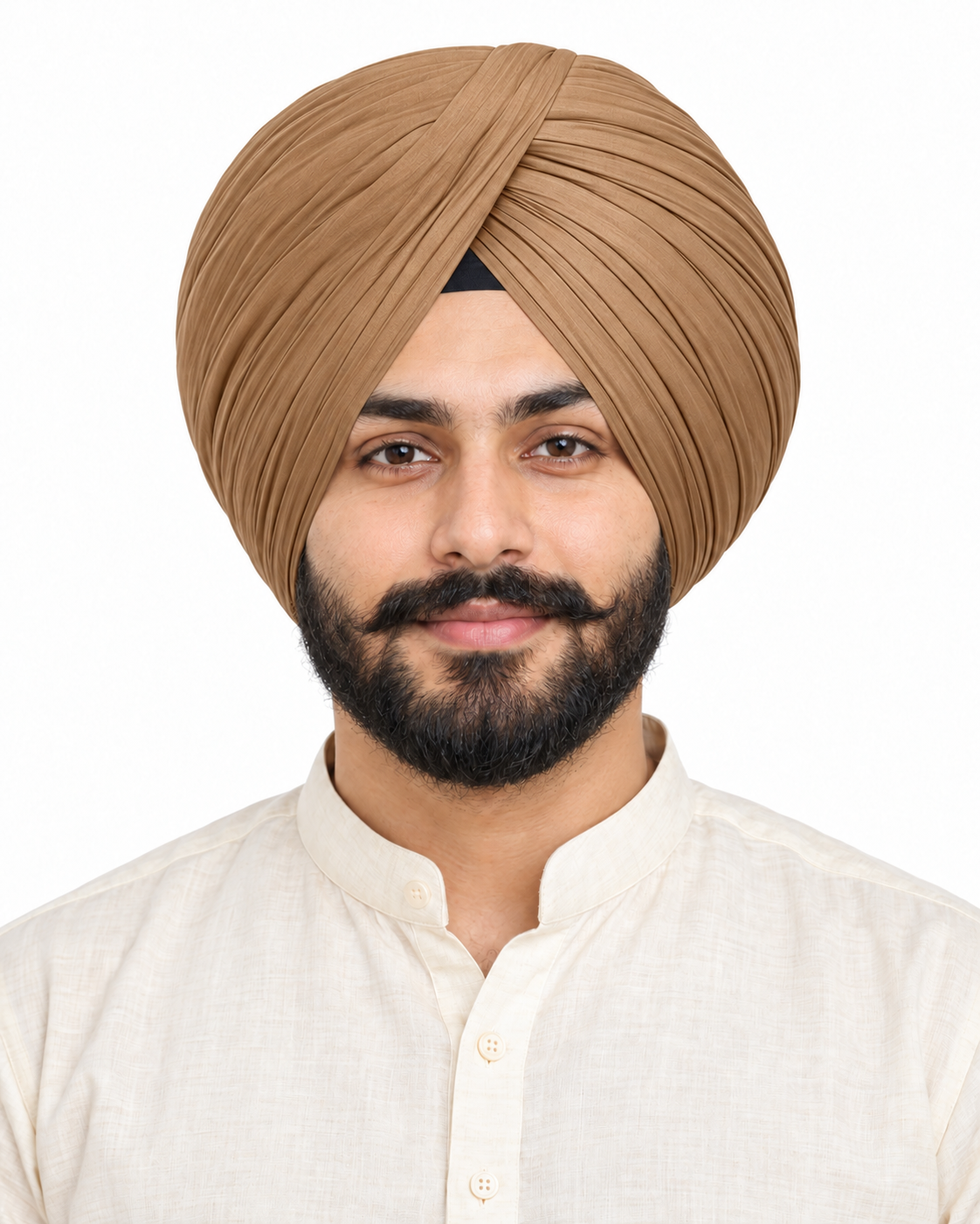 Full Voil Natural & Earthy  Shades Turban
