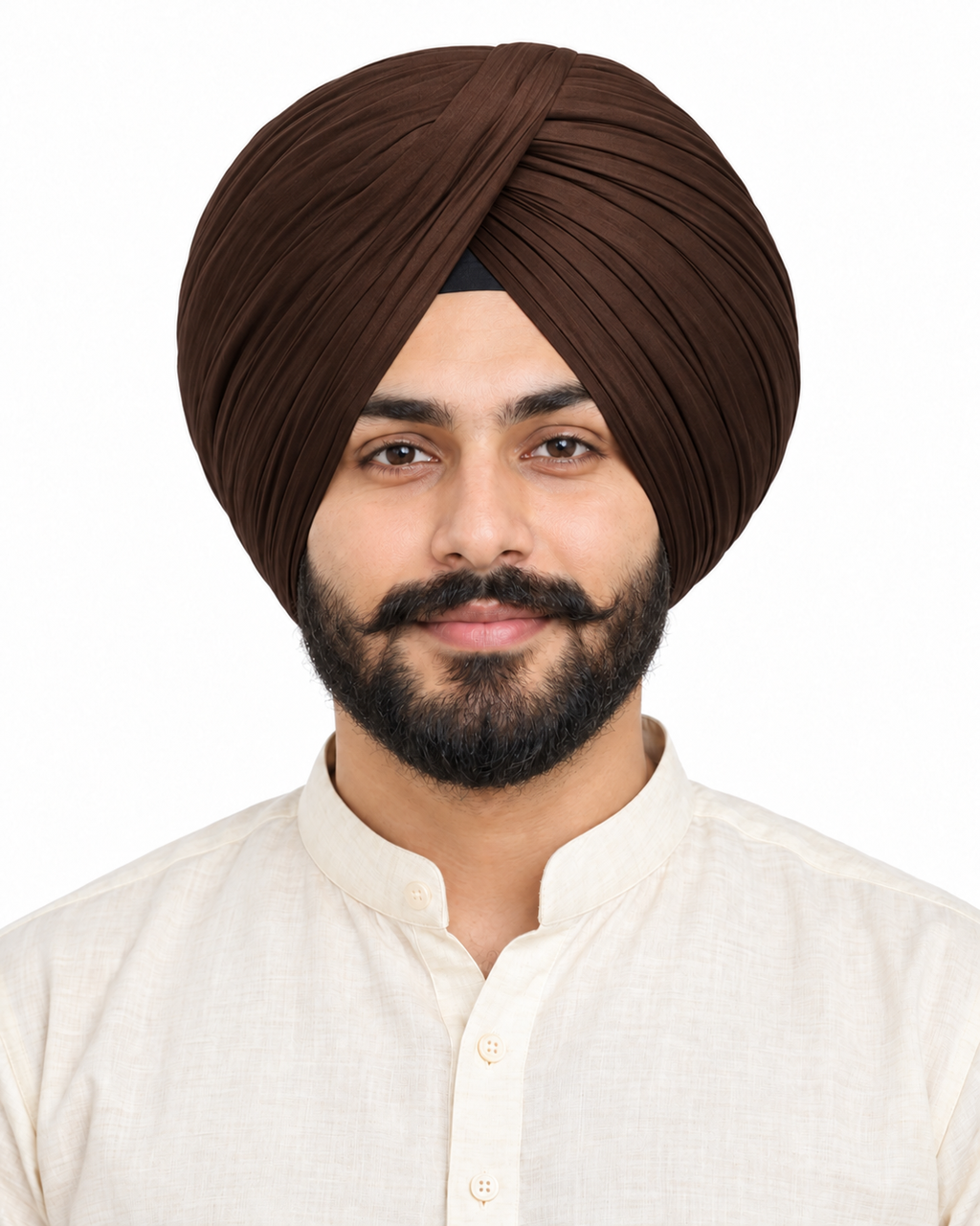 Full Voil Natural & Earthy  Shades Turban