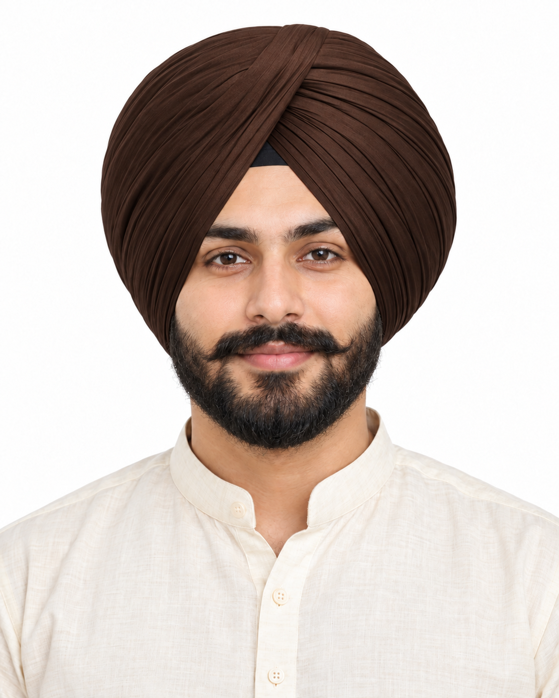 Full Voil Natural & Earthy  Shades Turban