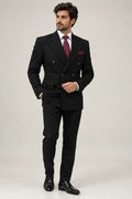 Black Lining 2-Piece Coat Pant