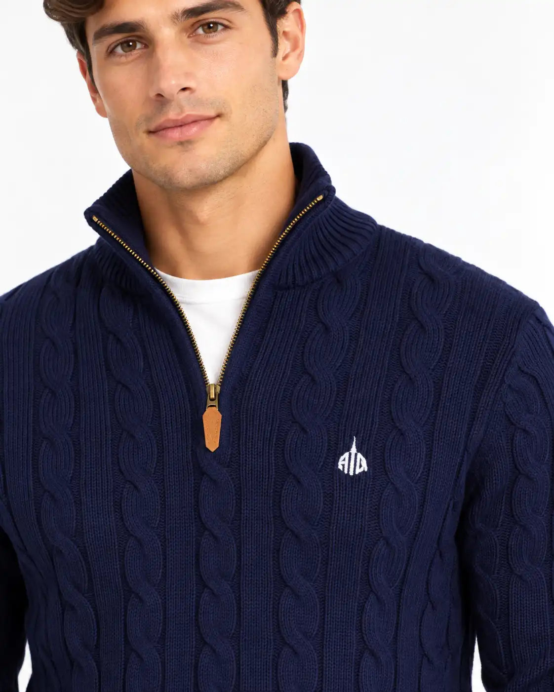 Blue Zipper Sweater