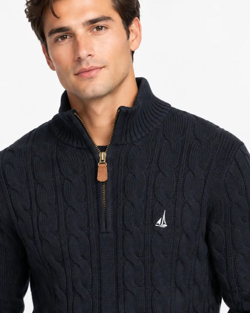 Black Zipper Sweater