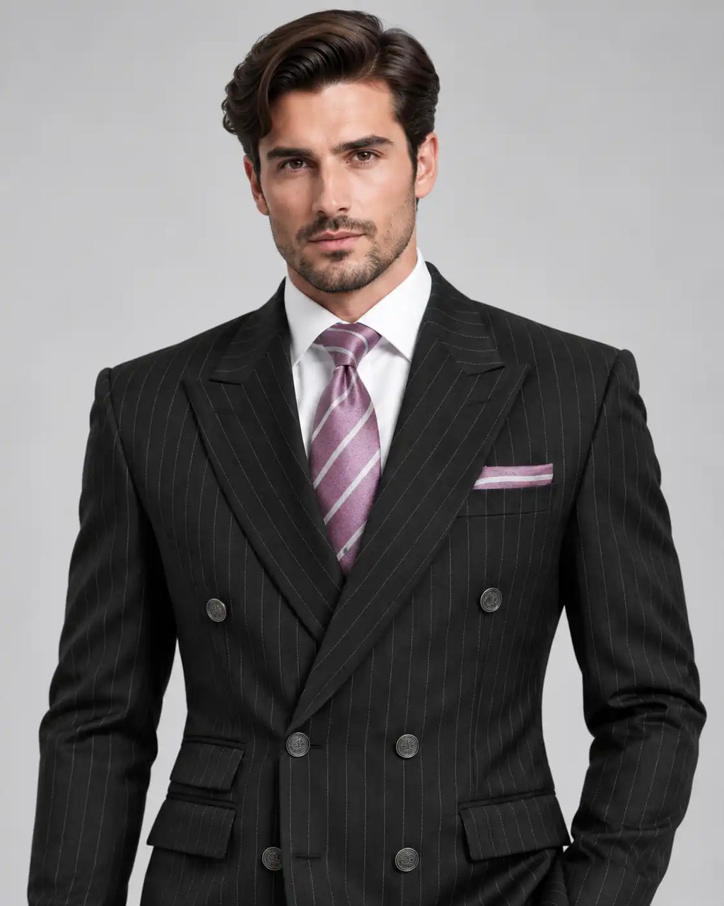 Black Lining 2-Piece Coat Pant