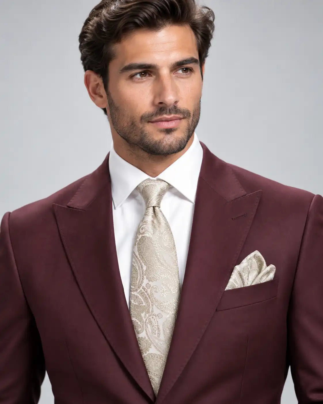 Maroon 2-Piece Coat Pant