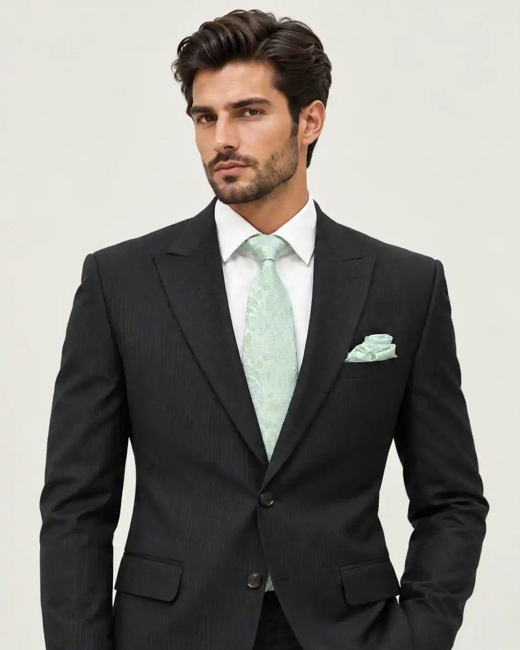 Black Lining 2-Piece Coat Pant