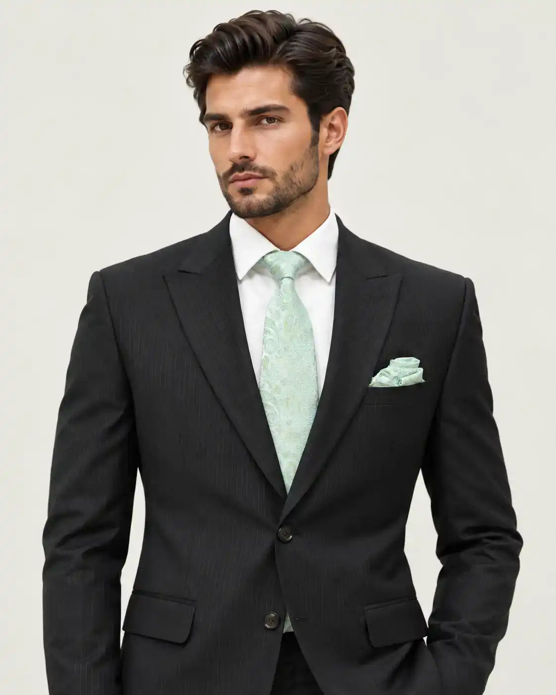 Black Lining 2-Piece Coat Pant