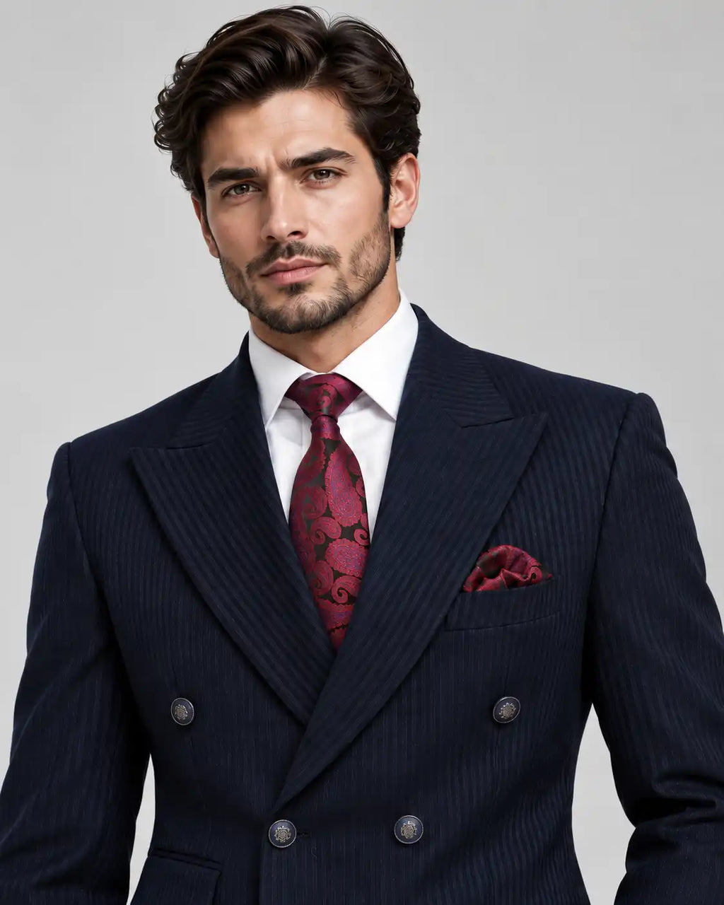 Navy Lining 2-Piece Coat Pant