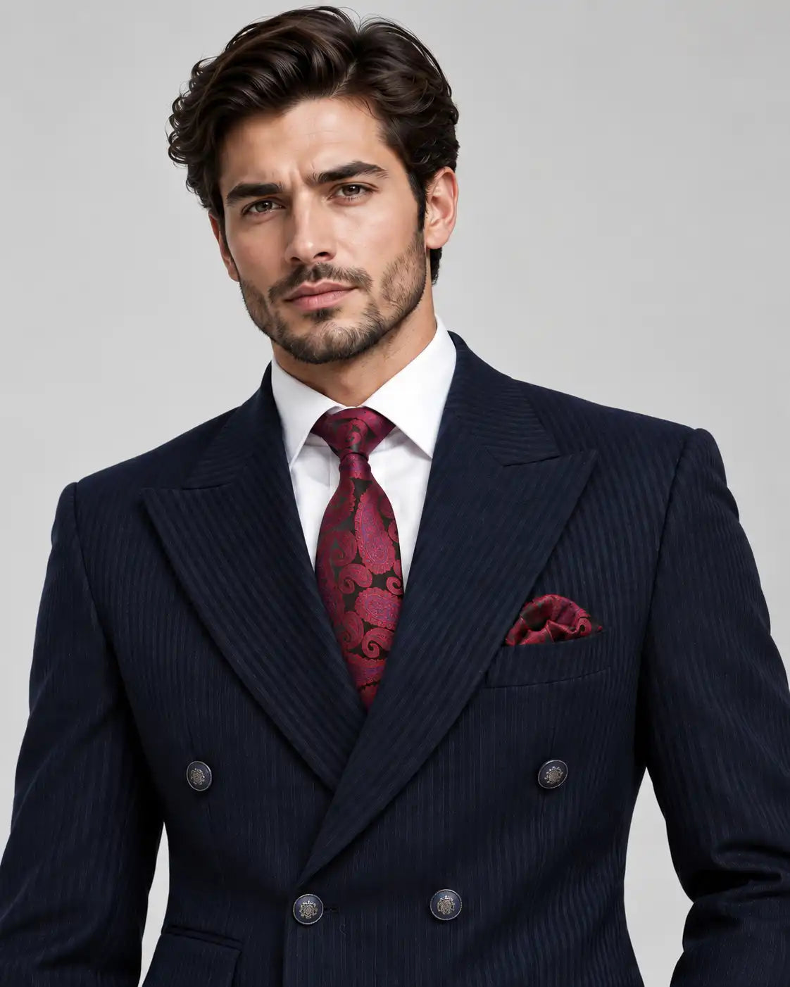 Navy Lining 2-Piece Coat Pant