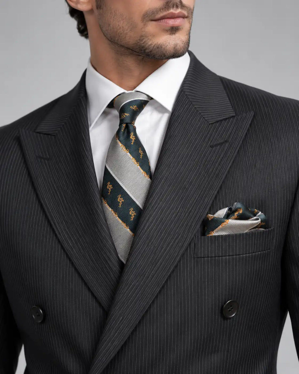 Black Lining 2-Piece Coat Pant