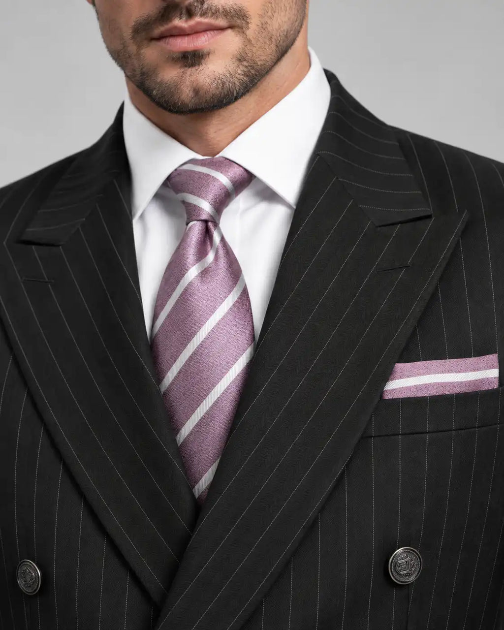 Black Lining 2-Piece Coat Pant